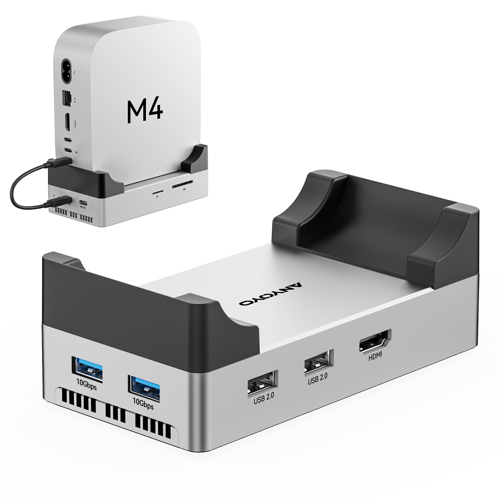 with Stand & Dock M4 mini Mac 40Gbps ACASIS M4 Macmini Macデスクトップ Dual-Bay SSD NVMe Macデスクトップ